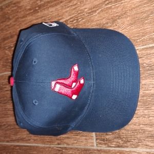 O C Sport MLB Boston Red Sox Baseball Navy Blue Red Embroidered Snapback Hat
